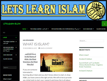Tablet Screenshot of letslearnislam.info